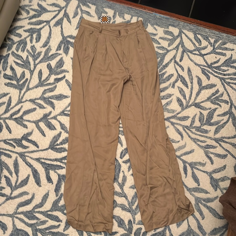 Tan wide leg trousers – Dressed In Lala – Trendy